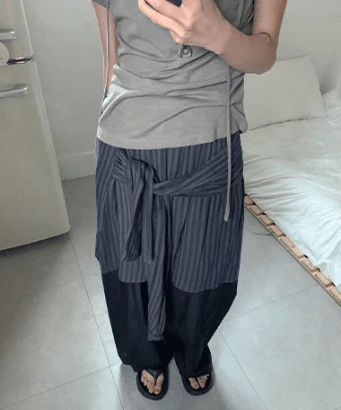 Nab Stripe Strap Two Way Skirt