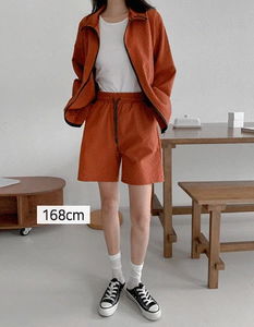 Taya #Seersucker Windbreaker + Seersucker Shorts SET