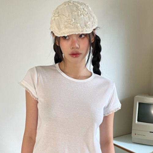 Flora lace short sleeve t-shirt
