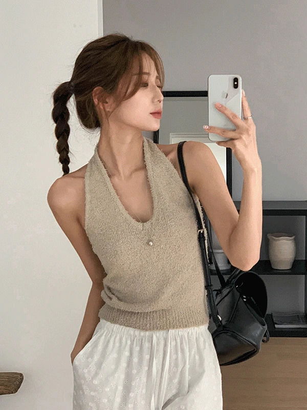 Kato Halter Knitwear Bustier (Delayed delivery)