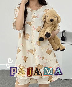 4 Pieces/Cool Summer Frill Pajama Set Collection