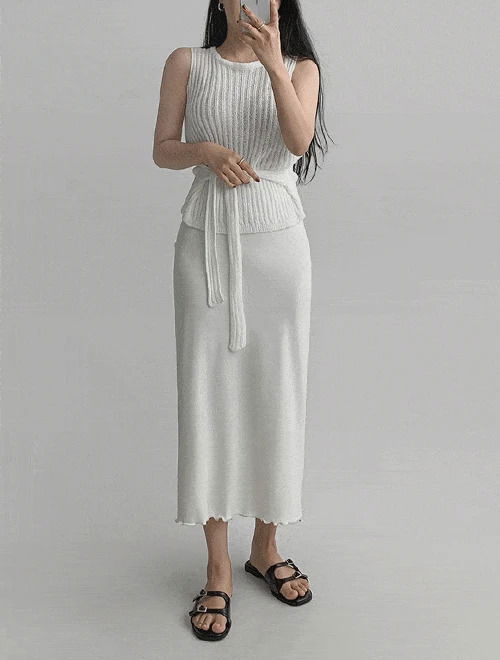 Coolie Spandex Long Skirt -2color/2size
