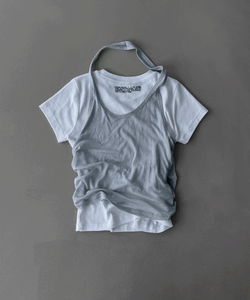 Dinak Lettering Modal Short Sleeve T-Shirt