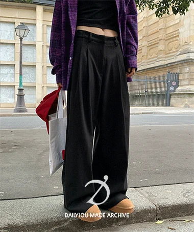 Libero Vizo Pintuck Wide Slacks