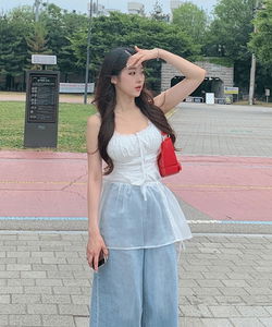 Banding Button Ribbon Strap See-through Layered Wrap Skirt Chiffon Organza Flare Cancan Skirt Kitsch Lovely Point Date Look Layered Look White Black