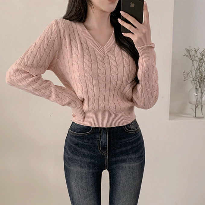 Pecan Wool 10% Cashmere 3% Knitwear -12 color