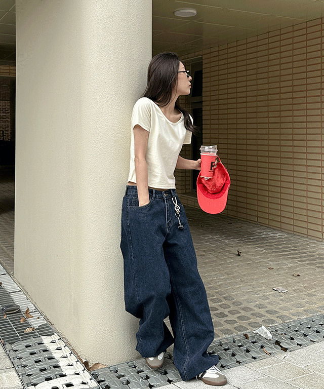 フリッパーバックビジョコットンワイドパンツ