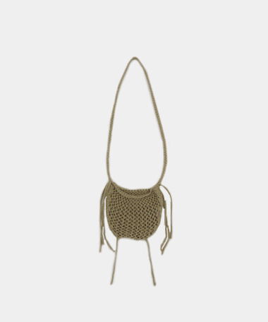 Consis Net Knitwear Bucket Crossbody Bag