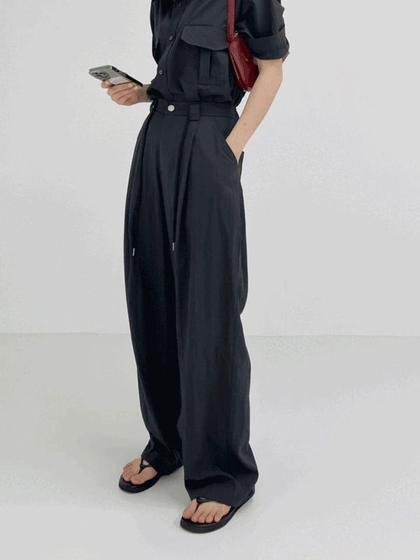 Zed 2-way banding nylon slacks