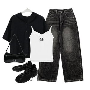 jeans,shirt,sleeveless 코디