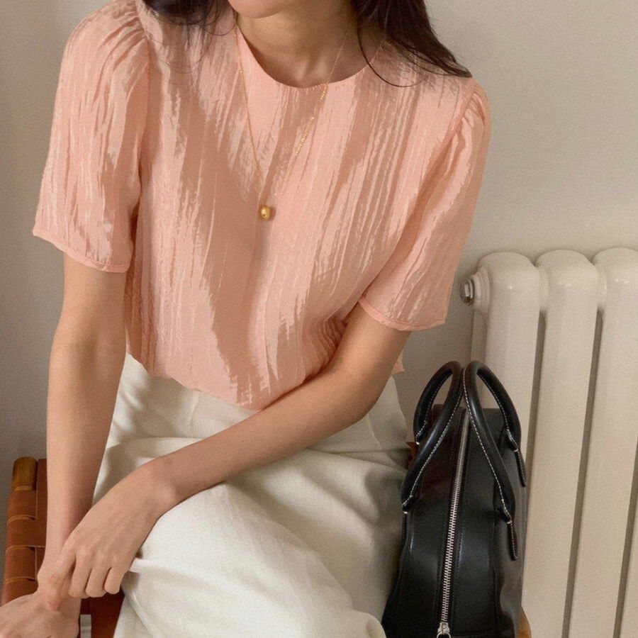 #ONEDAY WONT SHES WRINGLE BLOUSE 衬衫