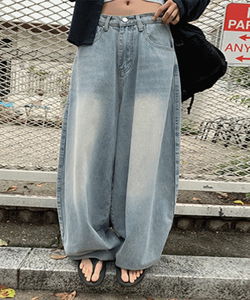 카로엘 빈티지 벌룬 데님 팬츠(공용)