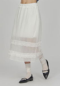 Layered See-through Frill Skirt SK009