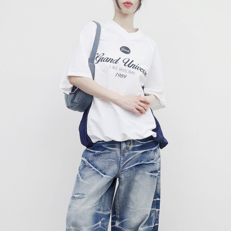 davin color block t-shirt
