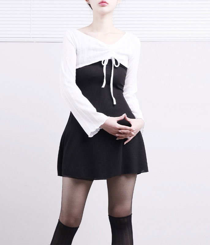 Beltin String Bolero + Sleeveless Dress Set