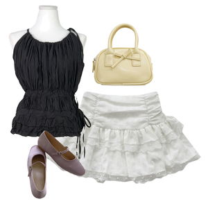skirt,sleeveless,ShoulderBags 코디