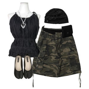 ShortPants,sleeveless,flats 코디