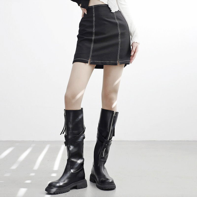 Cat Stitch Mini Skirt