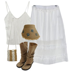skirt,sleeveless,boots 코디
