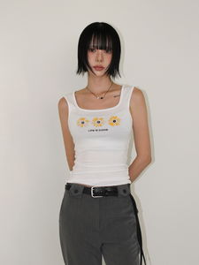 DAISY BRUSH SLEEVELESS (3color)
