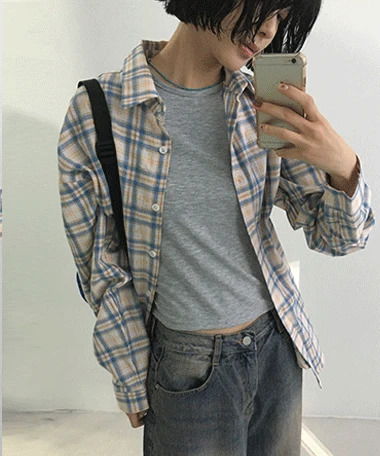 Cable Vintage Overfit Check Shirt