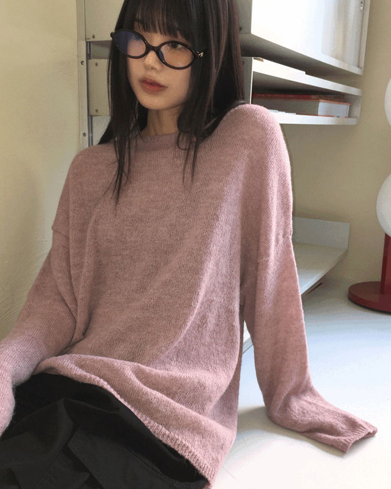 Hetch Spring Alpaca Wool Lip Neck Knitwear 针织衫