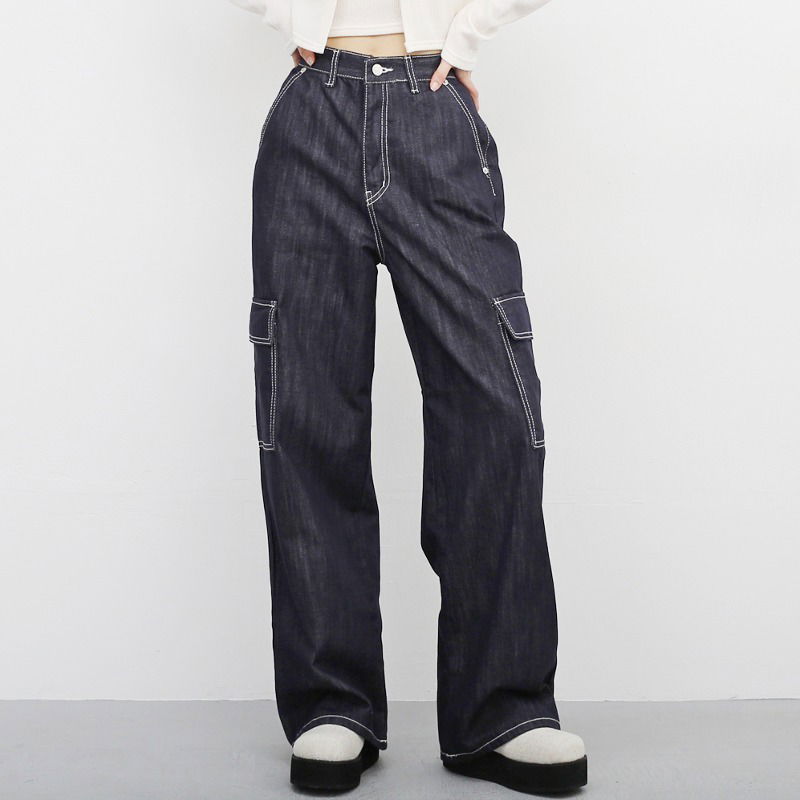 Lyra denim pocket pants