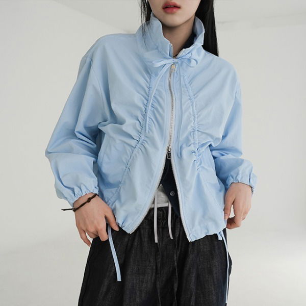 Darling two-way ribbon windbreaker