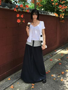 HOOK STRAP MAXI SKIRT