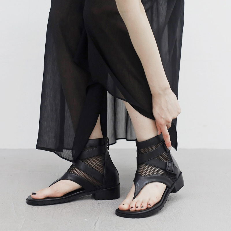 Phone Open Toe See Through Boots Sandals
