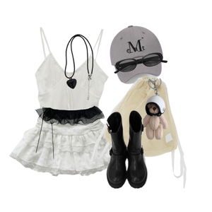 夏天,針織,迷你短洋裝,夏日穿搭,休閒風系列,Dailyootd,項鍊,韓系穿搭 코디
