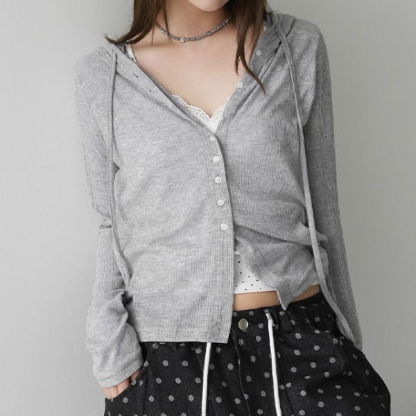 KINDS SUMMER HOODED CARDIGAN 开襟衫