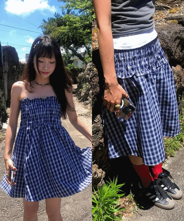 露肩洋裝
