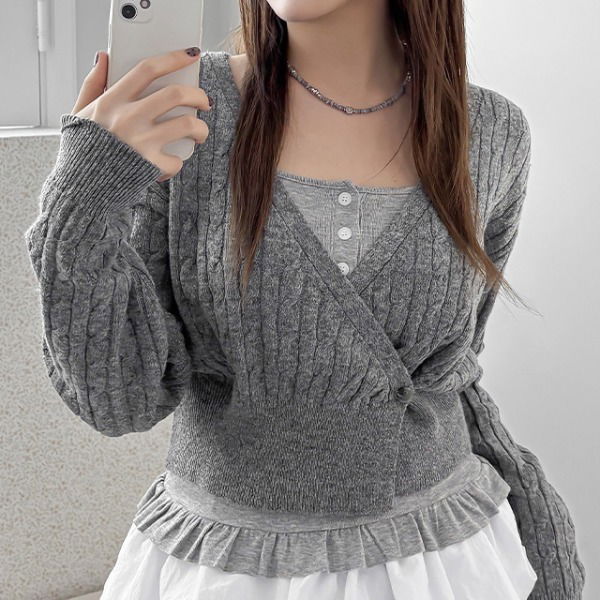Cad Cable Wrap Cardigan