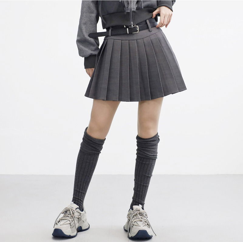 【NONCODE】23SS★ Color Tube Top & Pleated Skirt (Belt Set) Iconic Belted Tube Top & Skirt SET – EDGE