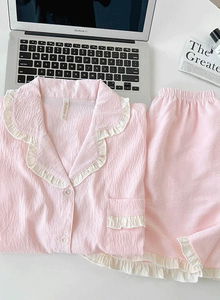Cotton candy frill summer pajama set