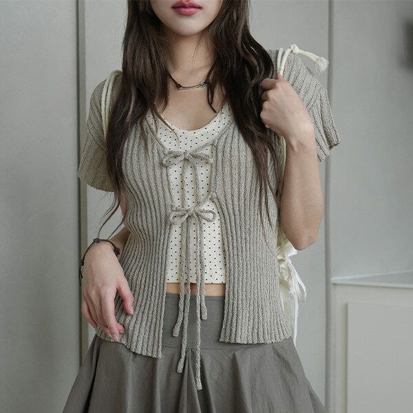 Koina Ribbon Knitwear Cardigan