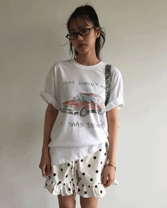 Mini car overfit t-shirt