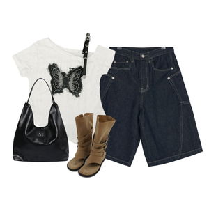 ShortPants,ShortSleeve,boots 코디