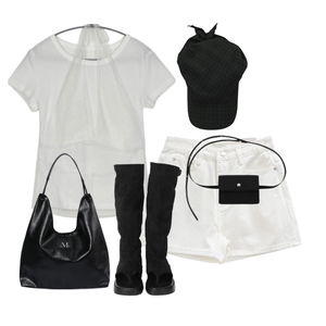 ShortSleeve,ShortPants,boots 코디