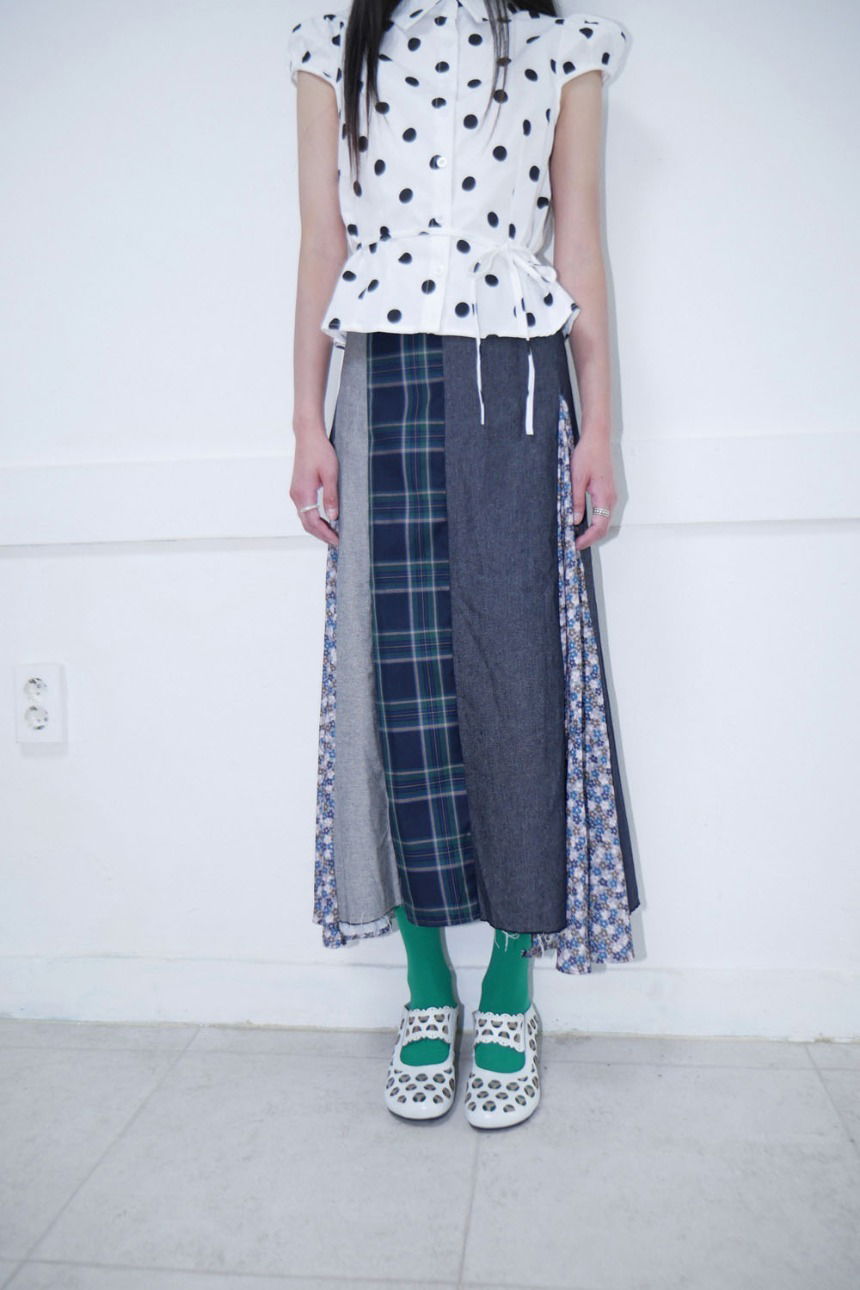 patchwork charm skirt