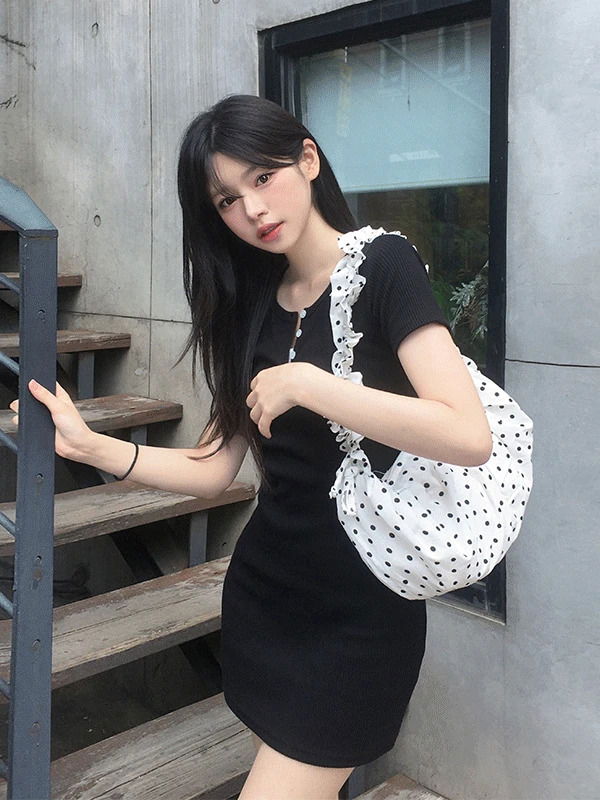 세나 버튼 원피스 (4color)