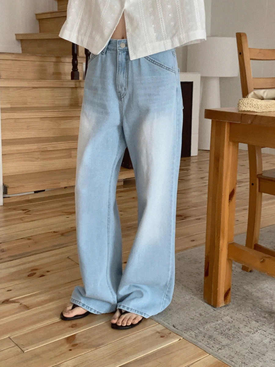 터닝 와이드 데님
