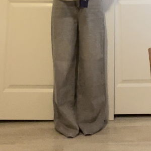 Boarding gray wide denim pants
