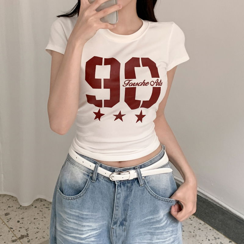 반팔 티셔츠 모델 착용 이미지-S1L17