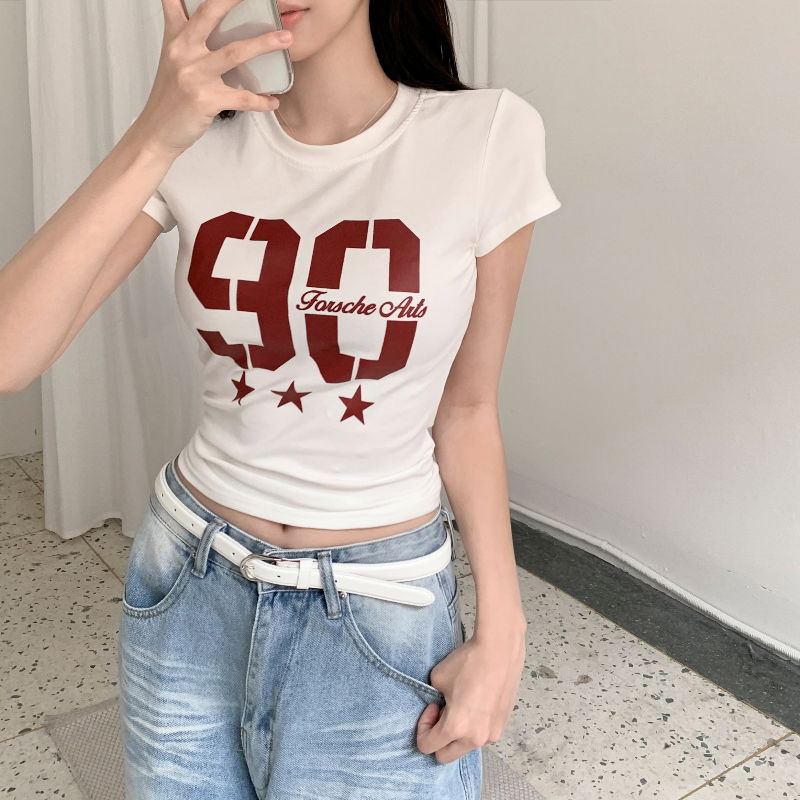 반팔 티셔츠 모델 착용 이미지-S1L18