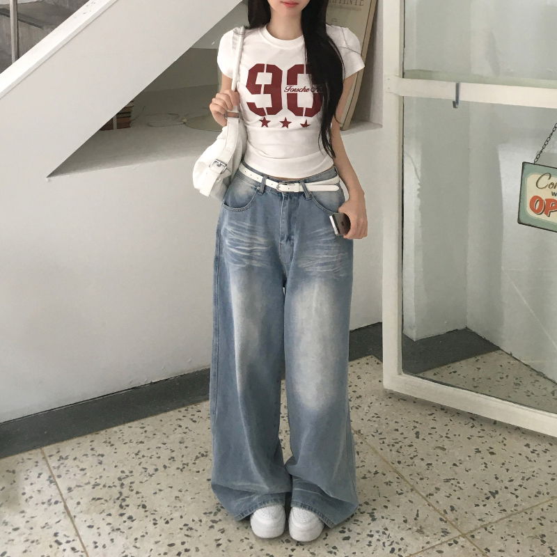 반팔 티셔츠 모델 착용 이미지-S1L28