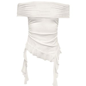 Harmonic Off-Shoulder Ruffle Top