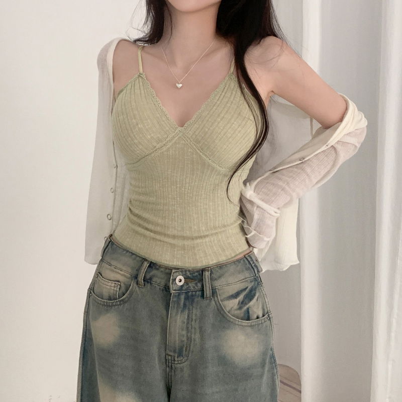 민소매 모델 착용 이미지-S1L18