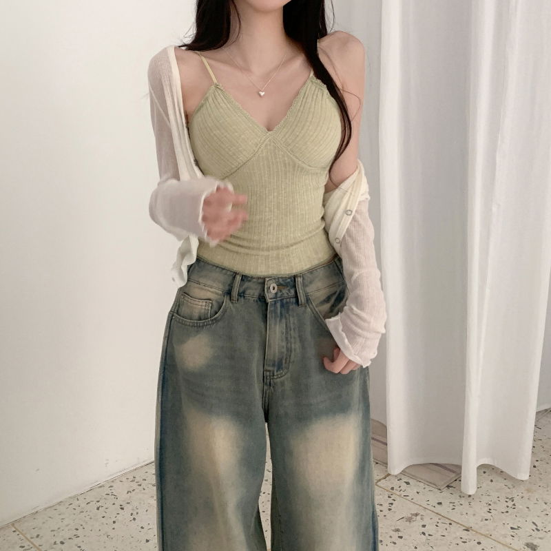 민소매 모델 착용 이미지-S1L20